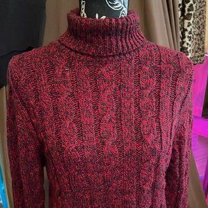 Faded Glory Size Medium Women's Turtleneck Sweater